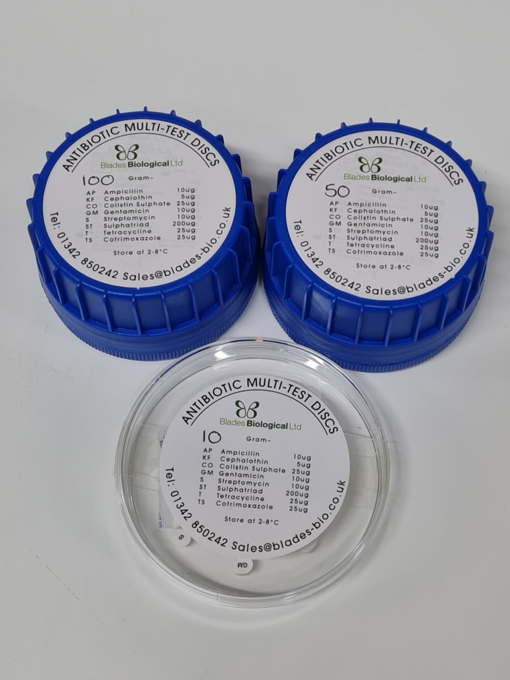 an antibiotic disc